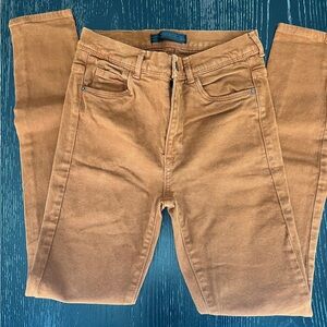 Zara brown orange skinny jeans